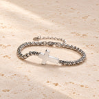 Minimalist Cross Chain Bracelets