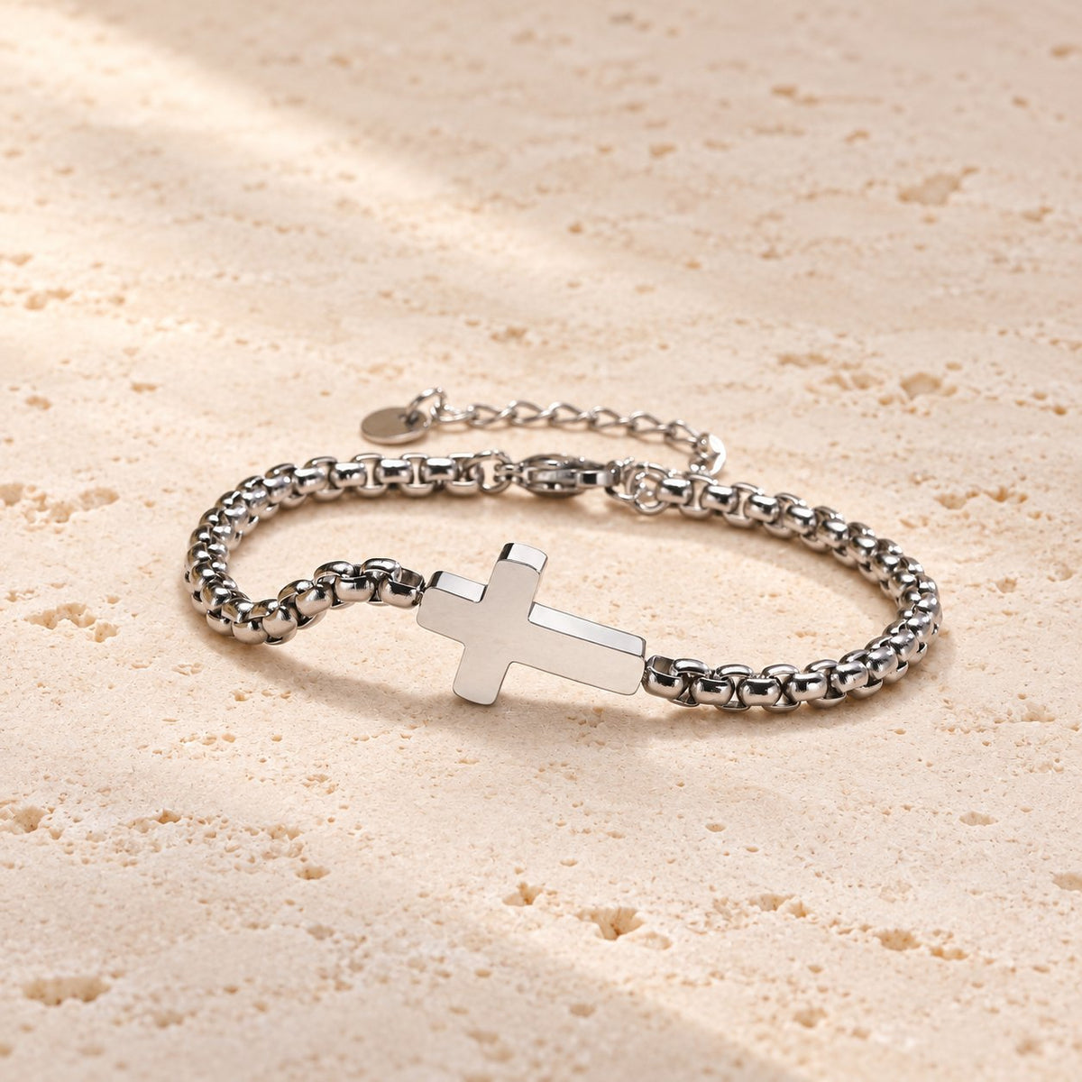 Minimalist Cross Chain Bracelets