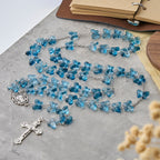 Pulsera de Oración Mariposa Azul Brillante "Alas de Devoción", Rosario Animal