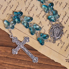 Pulsera de Oración Mariposa Azul Brillante "Alas de Devoción", Rosario Animal