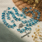 Pulsera de Oración Mariposa Azul Brillante "Alas de Devoción", Rosario Animal