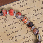 Pulsera Animal Conmemorativa de Gata Carey de Ágata con San Benito
