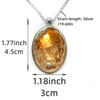 Collar con Dije de Cristal de la Escena de la Natividad