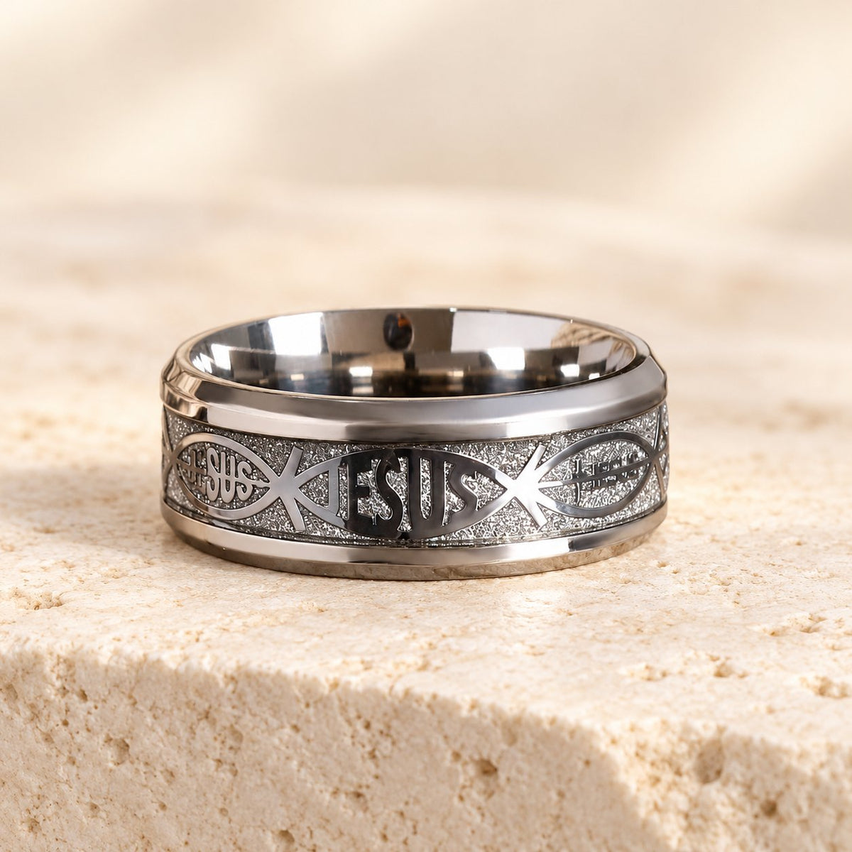 Rustic Stainless Steel Ring
