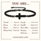 Minimalist Cross Chain Bracelets