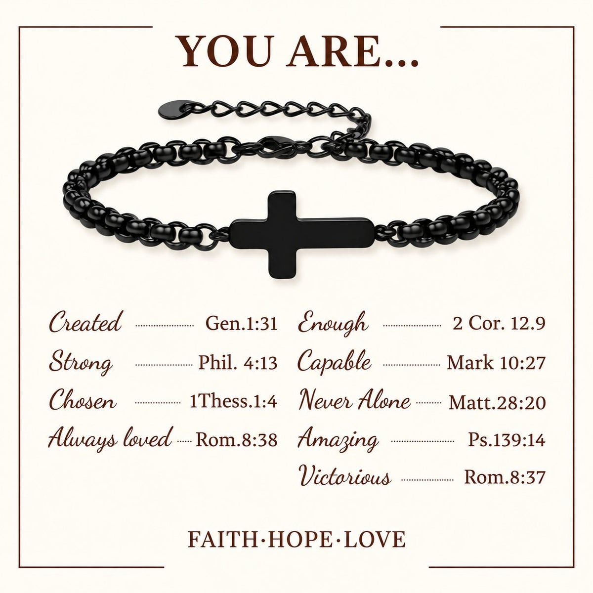 Minimalist Cross Chain Bracelets