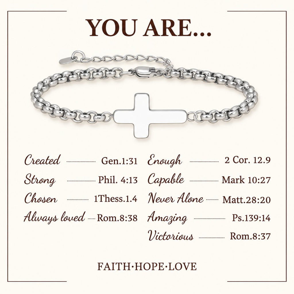 Minimalist Cross Chain Bracelets
