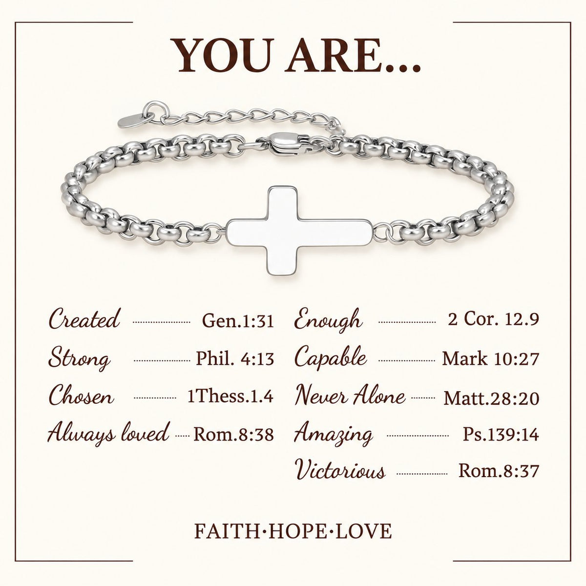 Minimalist Cross Chain Bracelets