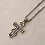 Collar Crucifijo Ortodoxo en Dos Colores con Profundo Significado Espiritual