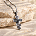 Two-Color Orthodox Crucifix Necklace with Profound Spiritual Meaning