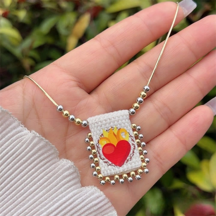 Collares con Figuras Divinas Estilo Caricatura: Símbolo Querido de Fe