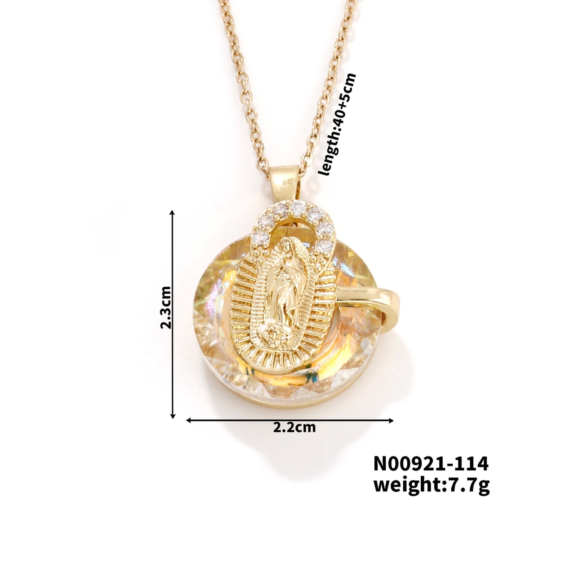 Collares de Cristal Multicolor de la Virgen: Joyería Artística Llena de Fe