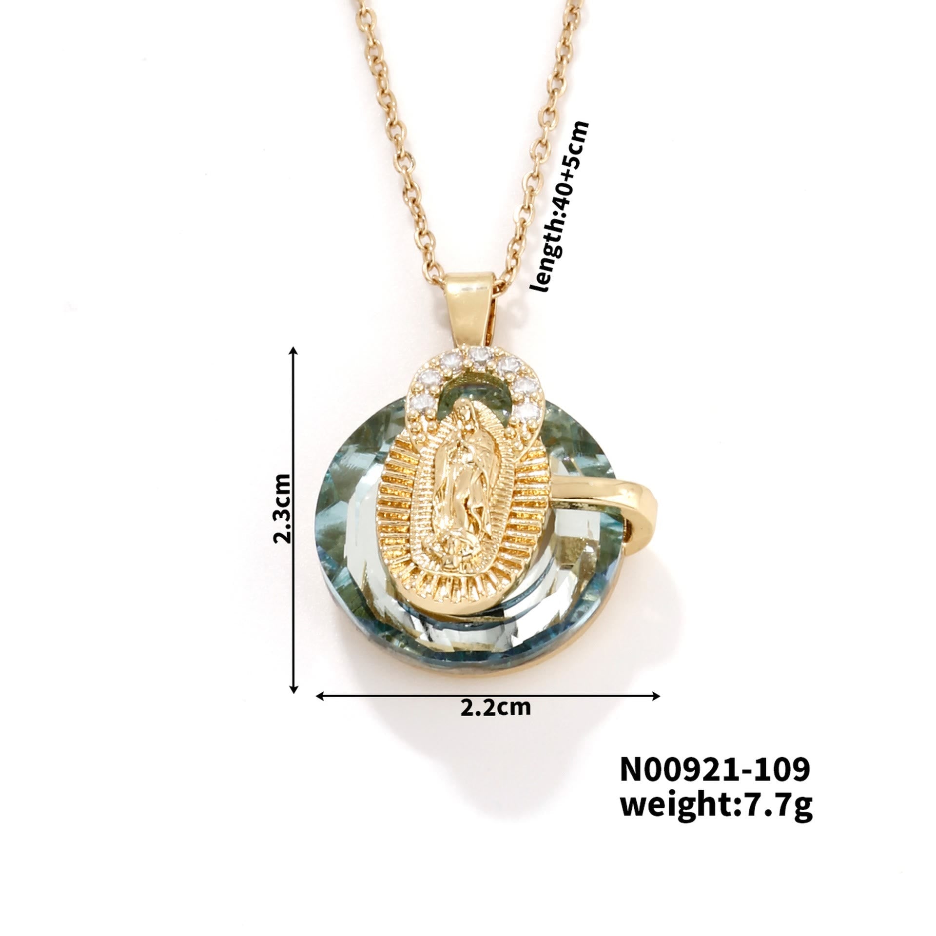 Collares de Cristal Multicolor de la Virgen: Joyería Artística Llena de Fe