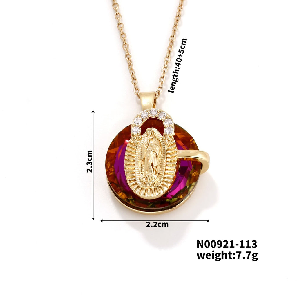 Collares de Cristal Multicolor de la Virgen: Joyería Artística Llena de Fe