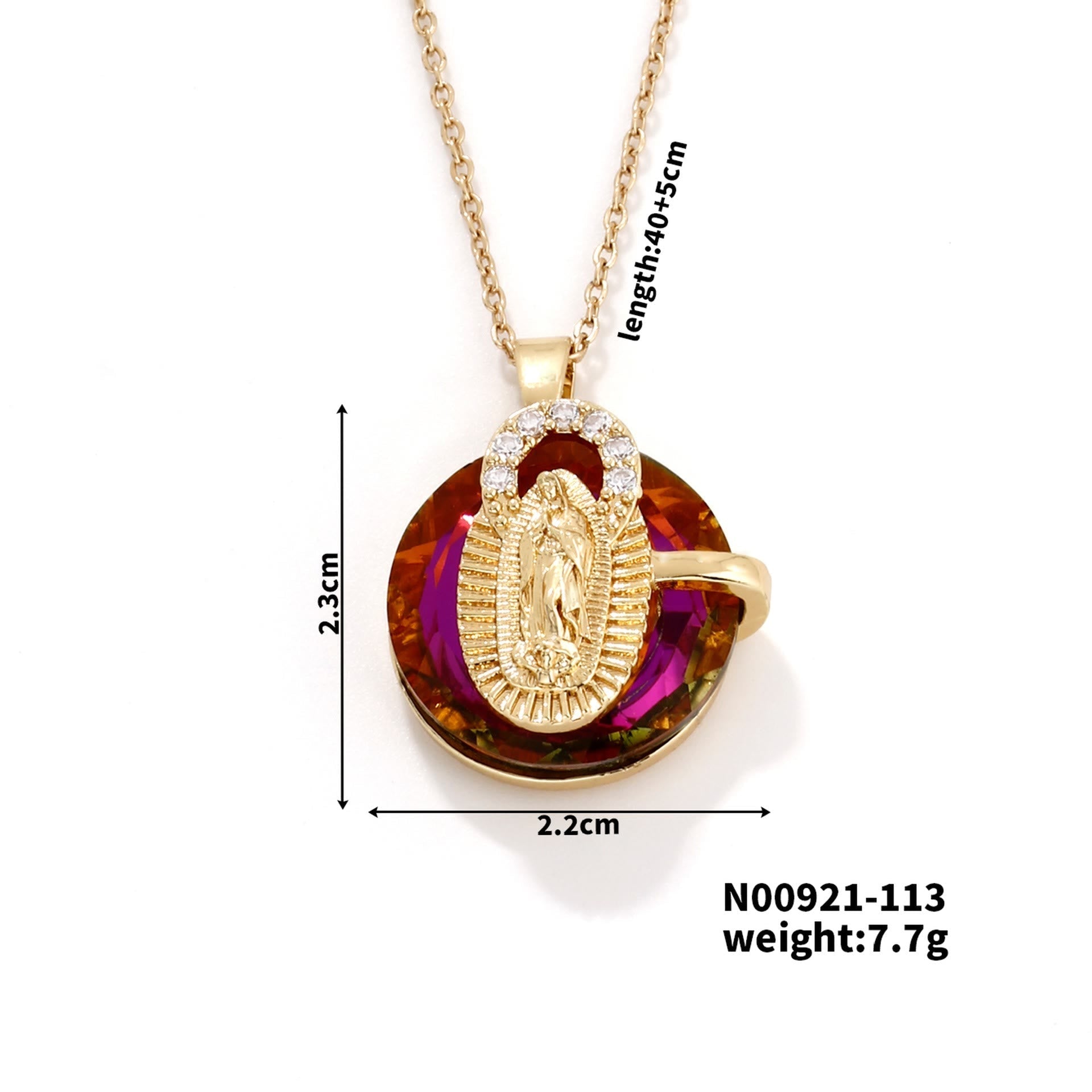 Collares de Cristal Multicolor de la Virgen: Joyería Artística Llena de Fe
