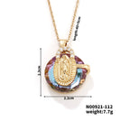 Collares de Cristal Multicolor de la Virgen: Joyería Artística Llena de Fe