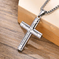 Collar de Cruz Multicolor con Escritura: Fe Personalizada para Llevar