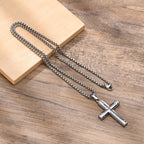 Collar de Cruz Multicolor con Escritura: Fe Personalizada para Llevar