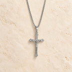Tri-Color Jesus Crucifix Necklace