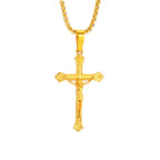 Collar Crucifijo de Jesús Tricolor: Fusión de Fe y Estilo