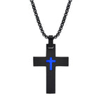Collar de Cruz de Acero Inoxidable en Dos Tonos: La Fe se Encuentra con el Estilo