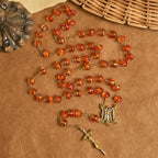 Regalo de Acción de Gracias: Rosario de Cuentas de Calabaza Sagrada | Honrando la Gracia de Dios