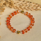Rosario y Pulsera de Cuentas en Forma de Calabaza