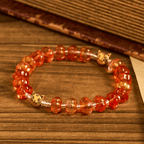 Pulsera de Oración de Otoño con Cuentas de Calabaza Sagrada: Gracia y Gozo de la Cosecha