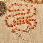 Regalo de Acción de Gracias: Rosario de Cuentas de Calabaza Sagrada | Honrando la Gracia de Dios