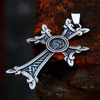 Collar con Dije de Cruz Armenia con Nudo Celta de la Iglesia Ortodoxa