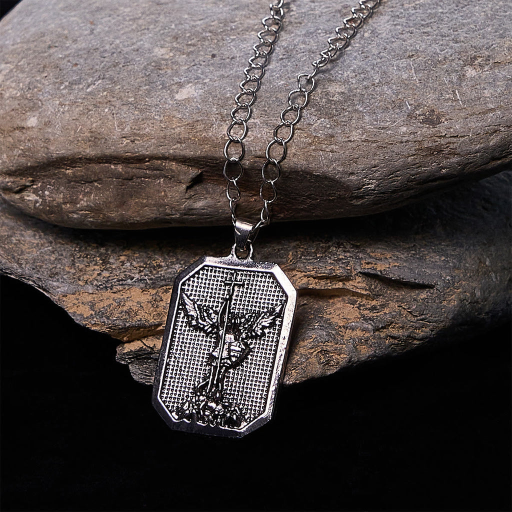 Collar Guerrero de Fe San Miguel Arcángel: Fuerza en Cada Batalla