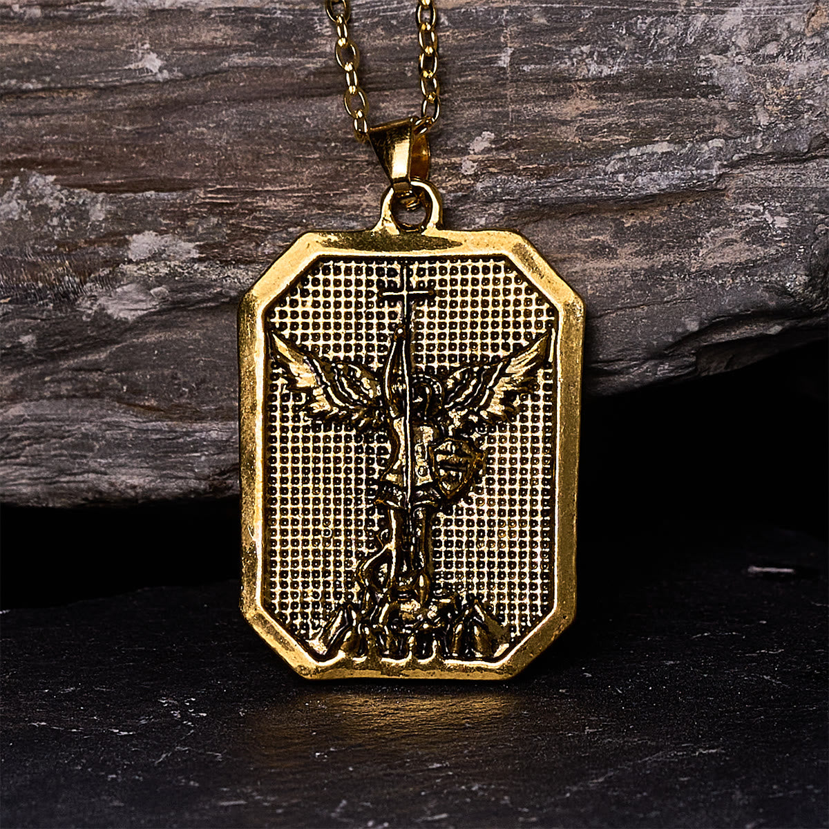 Collar Guerrero de Fe San Miguel Arcángel: Fuerza en Cada Batalla