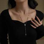 Collar y Pulsera Estilo Rosario Delgado "Bendiciones de la Virgen"