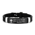Pulsera de Cruz Motivacional con Versículos Bíblicos en Varios Estilos
