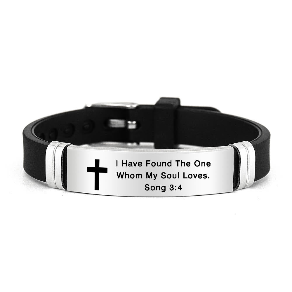 Pulsera de Cruz Motivacional con Versículos Bíblicos en Varios Estilos