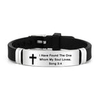 Pulsera de Cruz Motivacional con Versículos Bíblicos en Varios Estilos