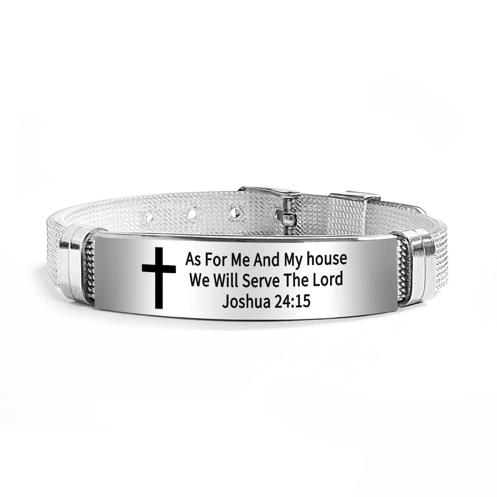 Pulsera de Cruz Motivacional con Versículos Bíblicos en Varios Estilos