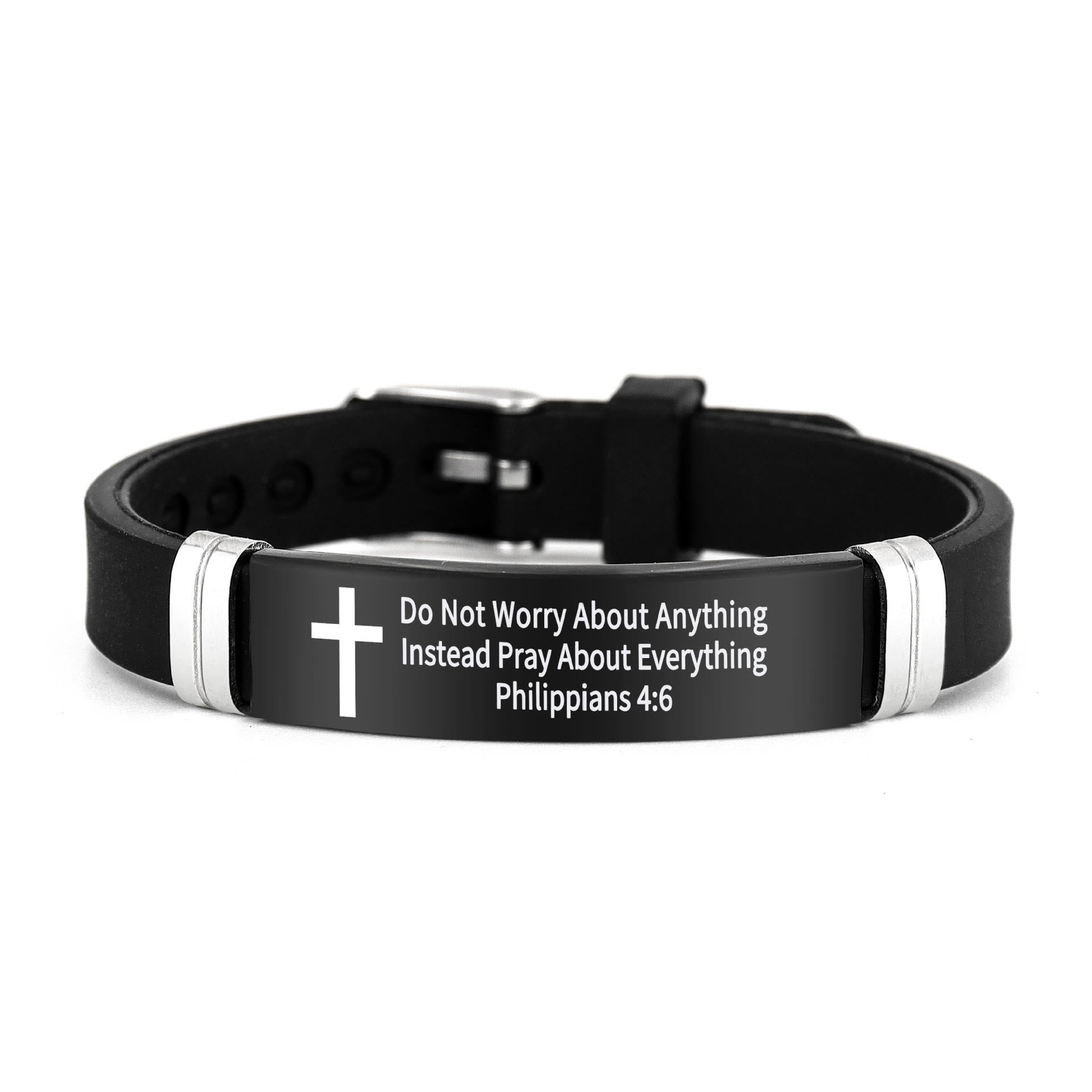 Pulsera de Cruz Motivacional con Versículos Bíblicos en Varios Estilos