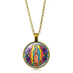 Collar de Fe Radiante "Elige tu Bendición": Virgen con el Niño o Rosas de Guadalupe