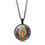 Collar de Fe Radiante "Elige tu Bendición": Virgen con el Niño o Rosas de Guadalupe