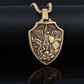 Collar con Dije Escudo de San Miguel Arcángel: Fe y Protección para el Día a Día