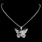 Collar de Cruz Mariposa Salmo 46:10: Herencia de Fe Bíblica para el Día a Día