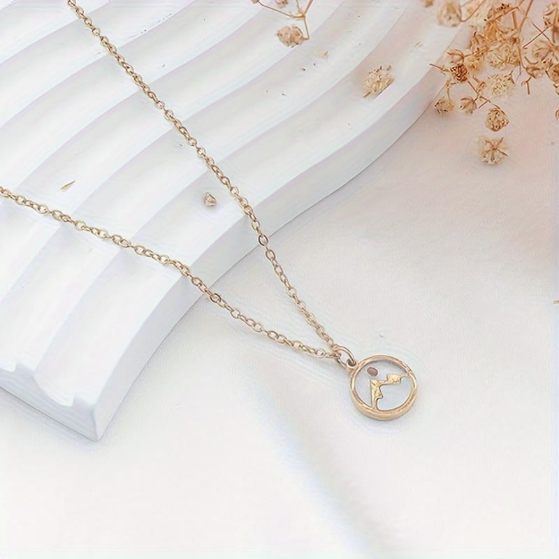 Collar Minimalista de Semilla de Mostaza y Montaña: Expresión de Fe Diaria