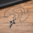 Collar con Dije Guardián de Cruz en 4 Colores: Fe y Protección para el Día a Día