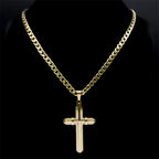 Collar de Cruz Llamativo: Artesanía y Símbolo Espiritual para un Estilo de Fe