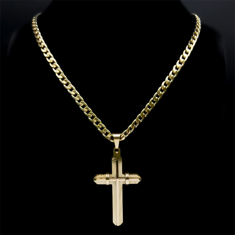 Collar de Cruz Llamativo: Artesanía y Símbolo Espiritual para un Estilo de Fe