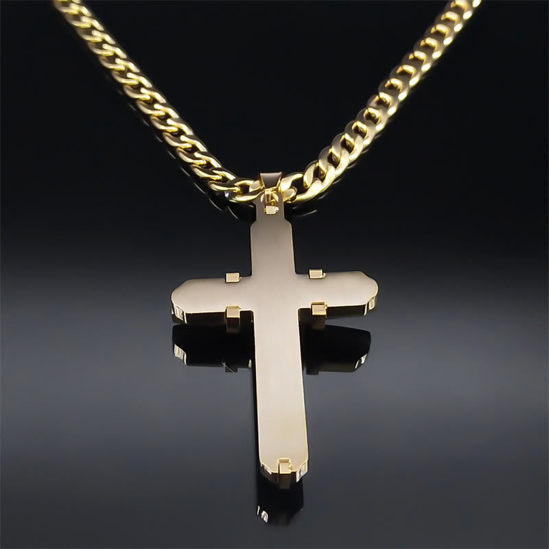 Collar de Cruz Llamativo: Artesanía y Símbolo Espiritual para un Estilo de Fe