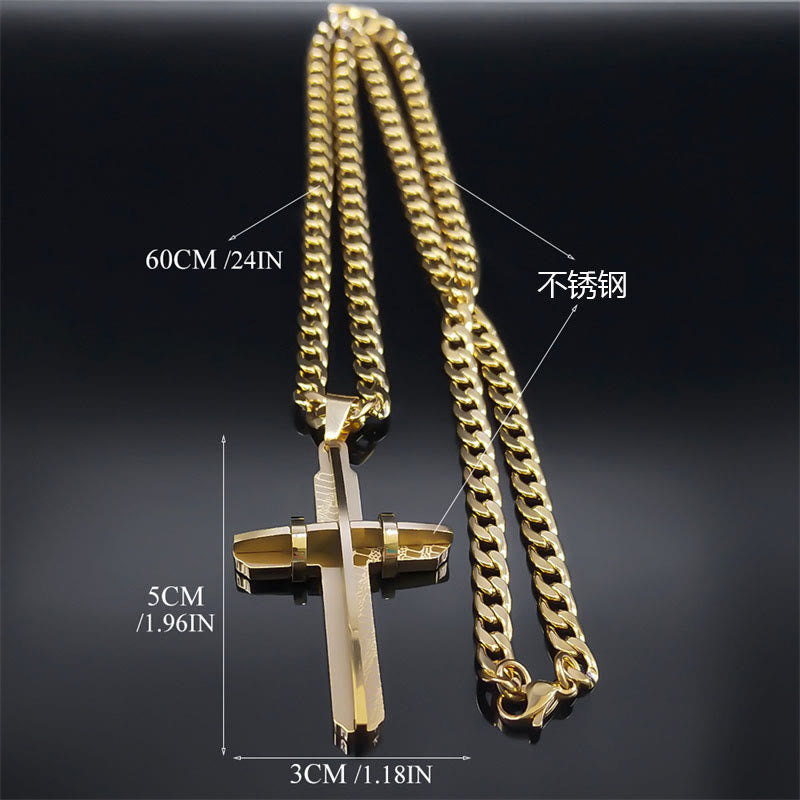 Collar de Cruz Llamativo: Artesanía y Símbolo Espiritual para un Estilo de Fe