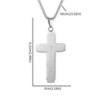 Collar con Dije de Cruz con Escritura: Versículo Bíblico y Devoción Fiel