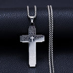 Collar con Dije de Cruz con Escritura: Versículo Bíblico y Devoción Fiel